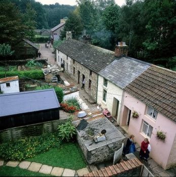 Historic Welsh cottages at St Fagans